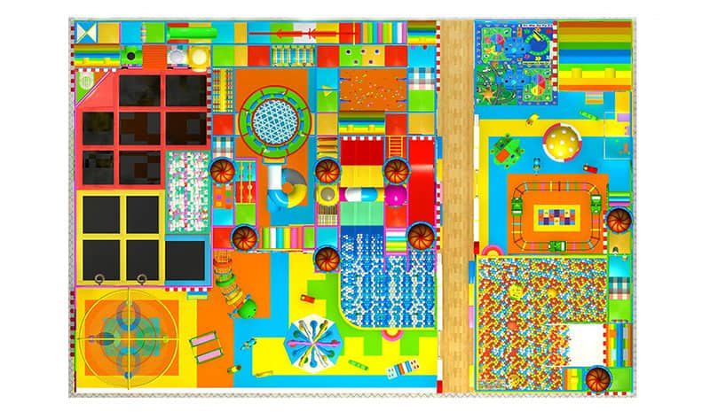 kids soft play top view
