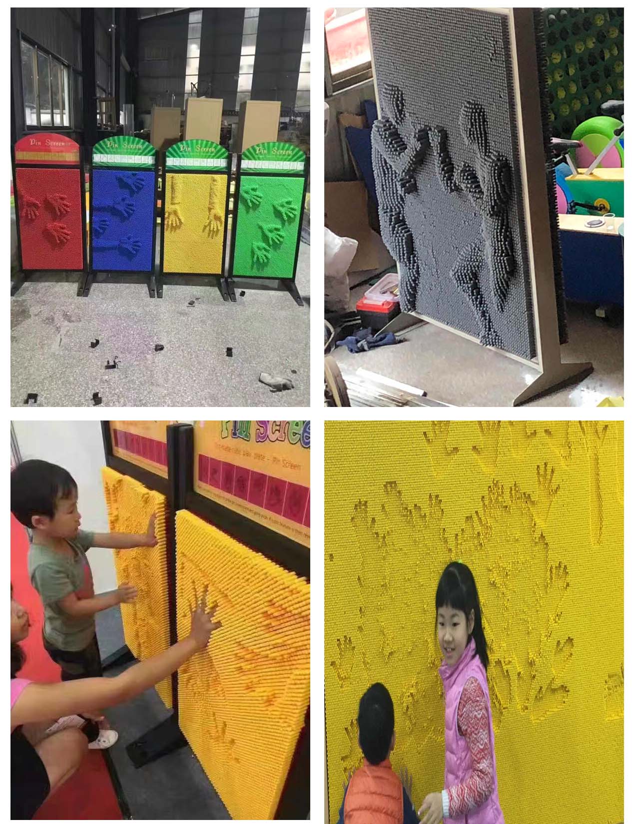 Pinscreen stand or pin art the latest indoor playground equipment