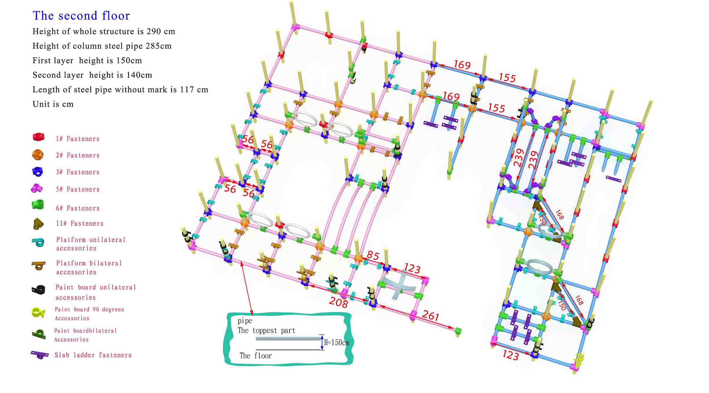 indoor playground iron pipes maps1