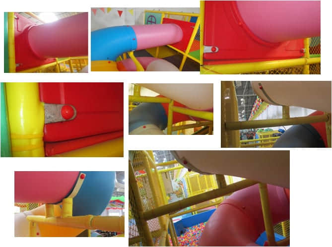 spiral slide for indoor soft play