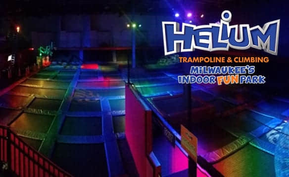 Trampolín de helio y parque infantil interior de aventuras