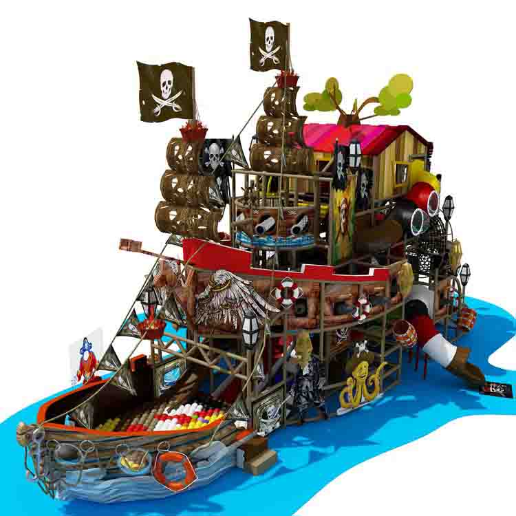 diseño de juegos infantiles interiores de barco pirata temas de juegos infantiles interiores