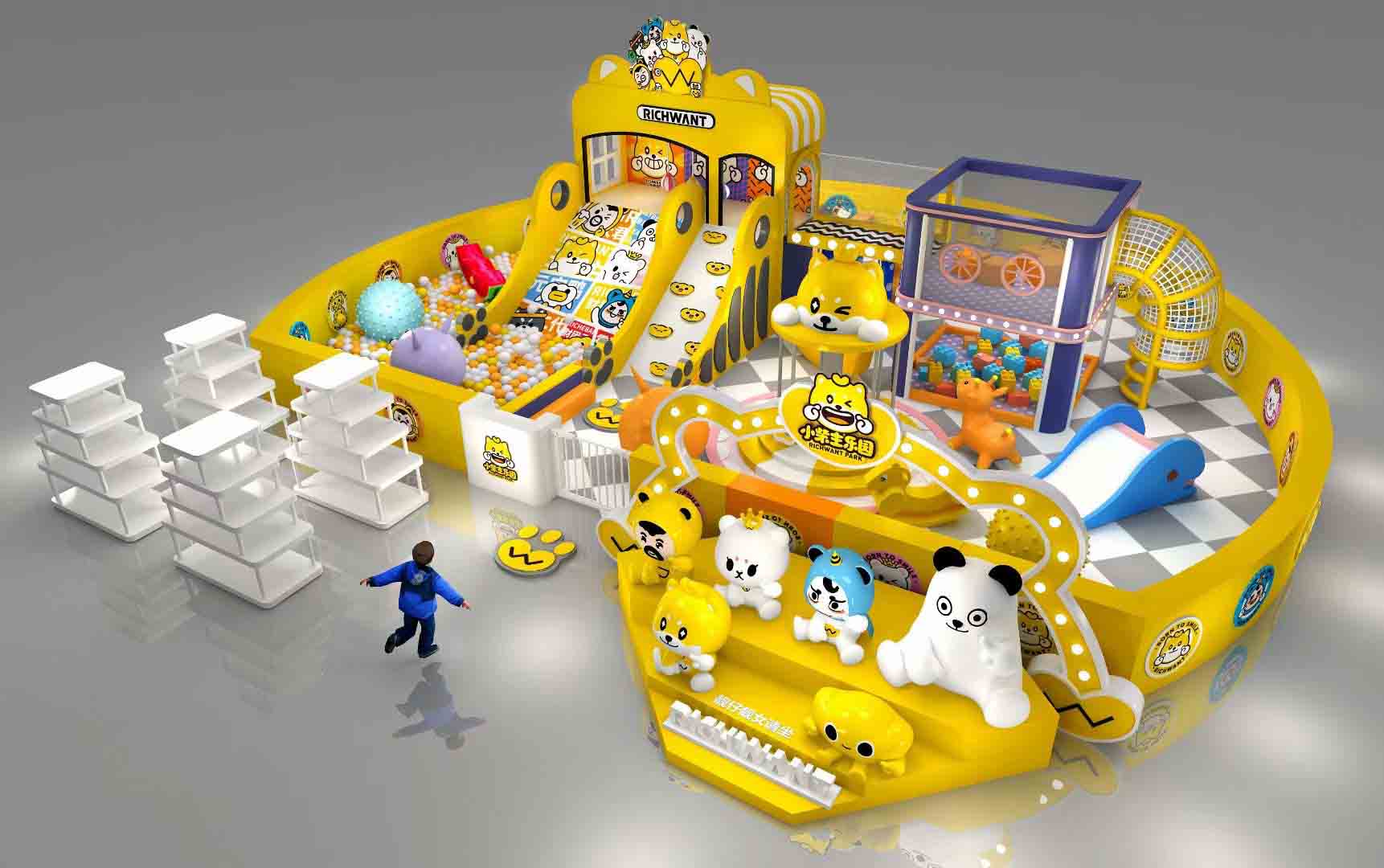 Combination of Animation IP and indoor playground