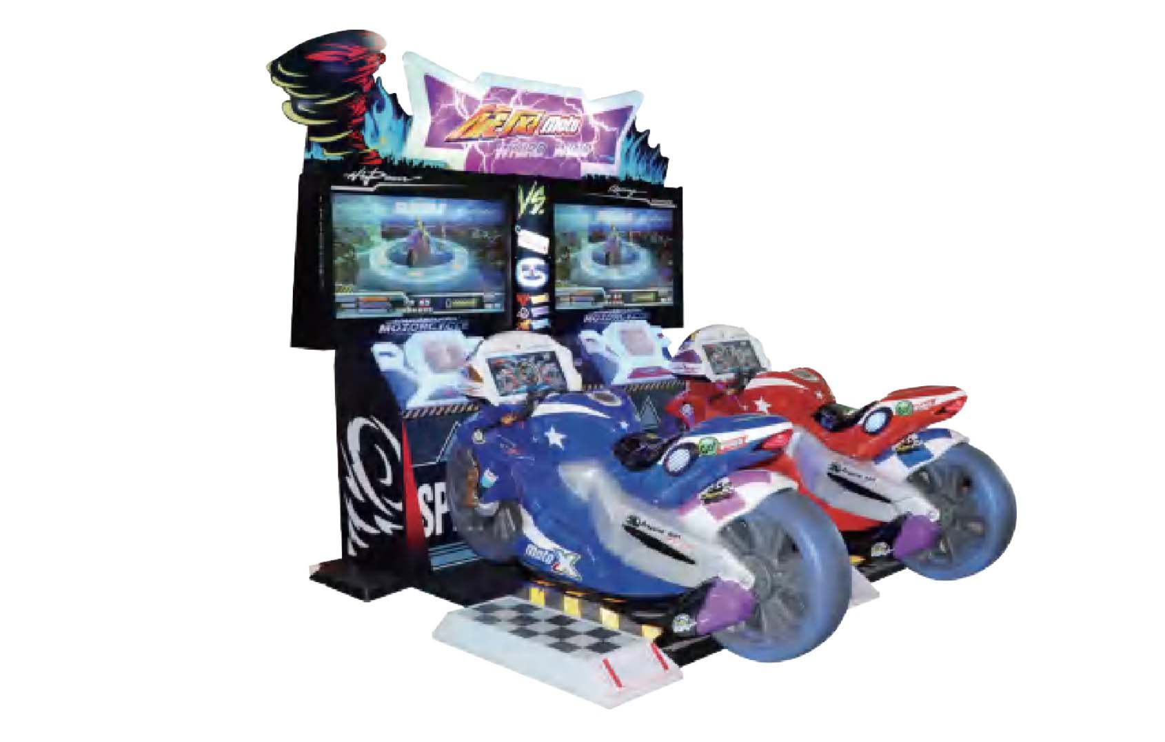 jeu de course de moto d'arcade