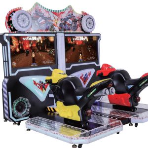 motorcycle racing arcade machine