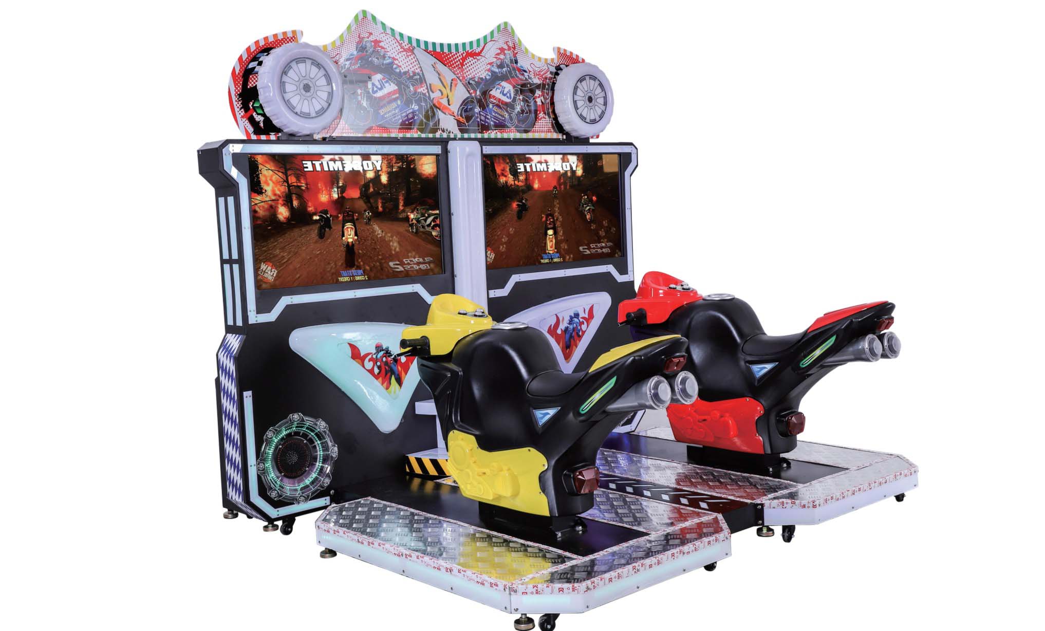 motorcycle racing arcade machine